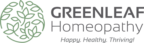 Greenleaf Homeopathy logo dark gray